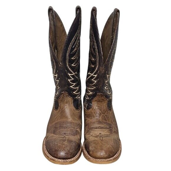 Ariat Slick Fork Western Cowboy Boots ATS Pro Size 8.5D Men\'s Leather Comfort main image 9